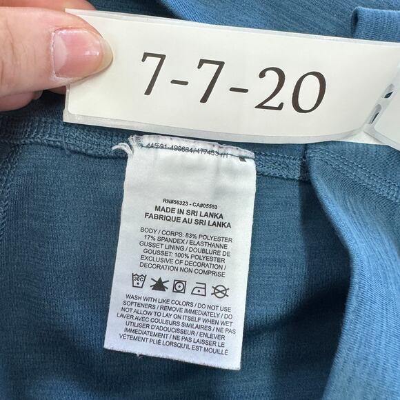 Nike Leggings Womens X Large Blue Yoga Wrap 7/8 Tight Crossover - Picture 7 of 10